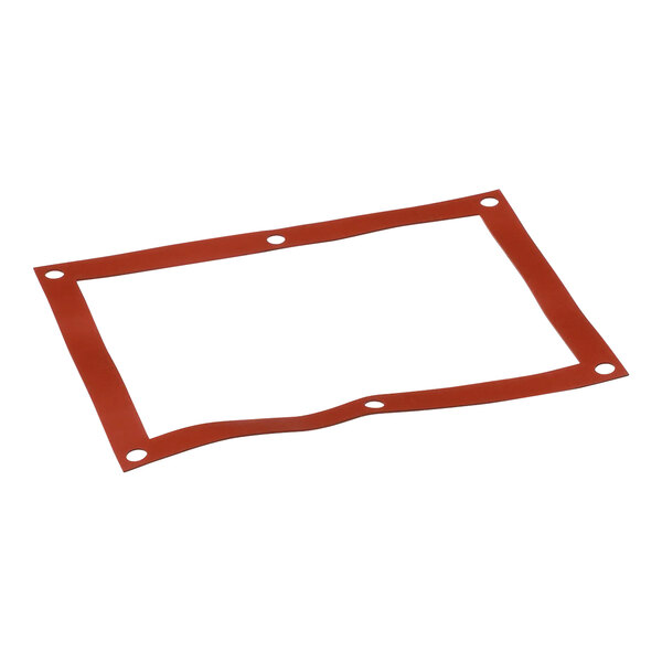 A red rubber AccuTemp Access Power Terminal gasket with holes.