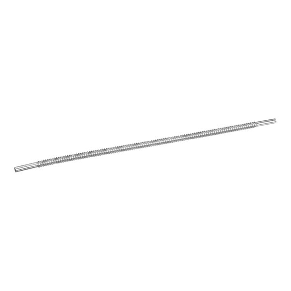 A long metal spiral rod with two small round ends.