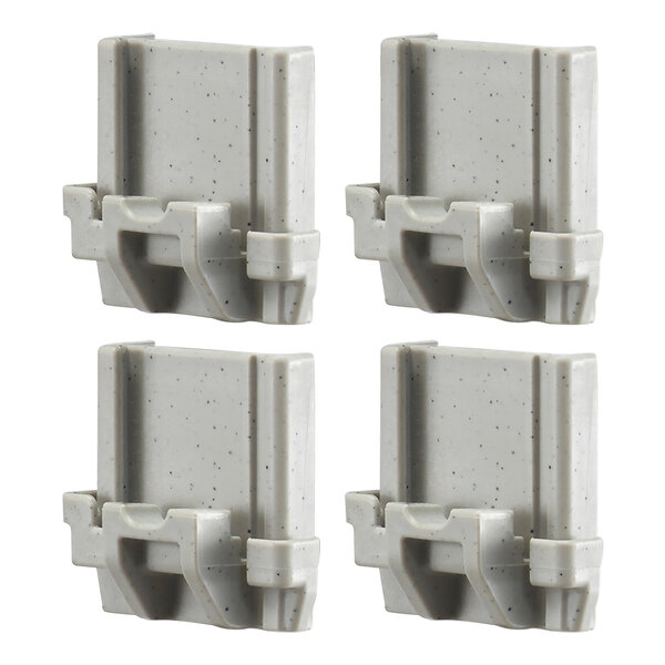 A group of grey plastic pieces.