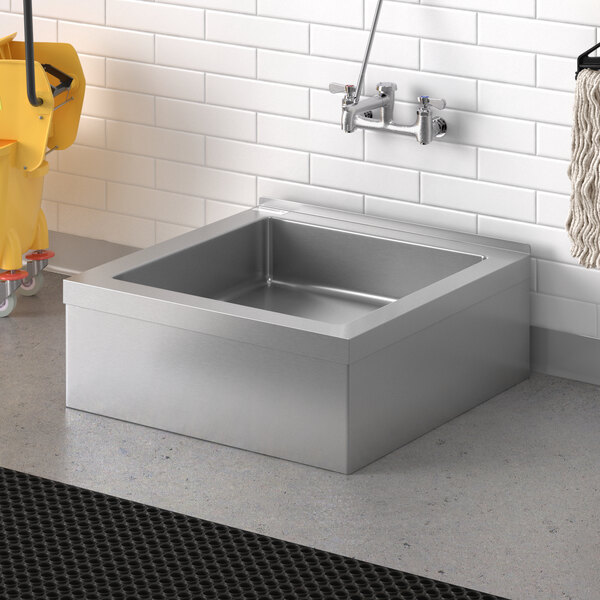 thumbnail image 2 of EMENAR Utility Sink Commercial Floor Mop Sink Stainless 2 of 9