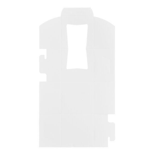 A white rectangular Baker's Mark cupcake box with a window.