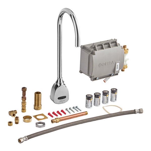 Delta Faucet 1501T4670 WallMount Electronic Touchless Faucet with 6