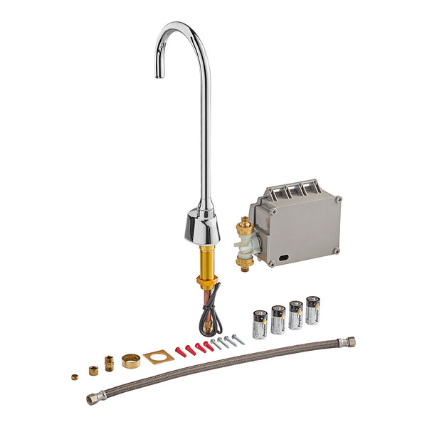 Delta Faucet 1501T3370 DeckMount Electronic Touchless Faucet with 6