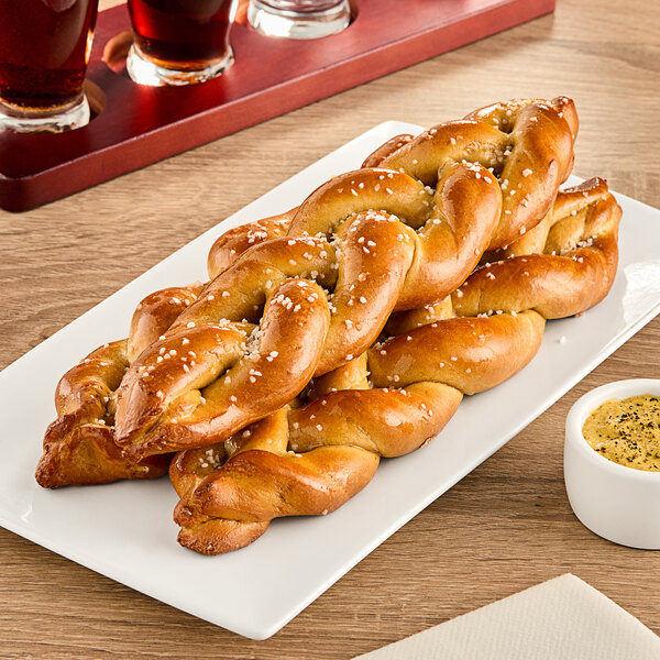 SuperPretzel Bavarian Soft Pretzel Braid 7 oz. 50/Case