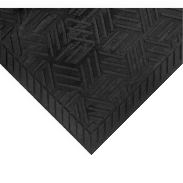 M+A Matting SuperScrape Plus 5558046100 4' x 6' Black Grease-Proof