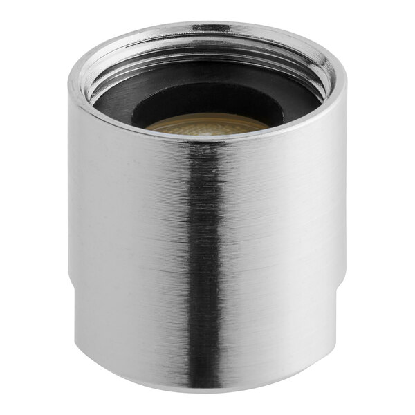 A silver metal Waterloo aerator with a round cap.