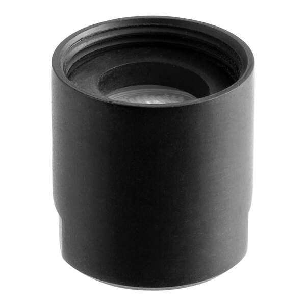 A black Waterloo aerator with a white background