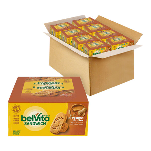 Nabisco belVita Peanut Butter Breakfast Biscuit Sandwiches 2Count (1.
