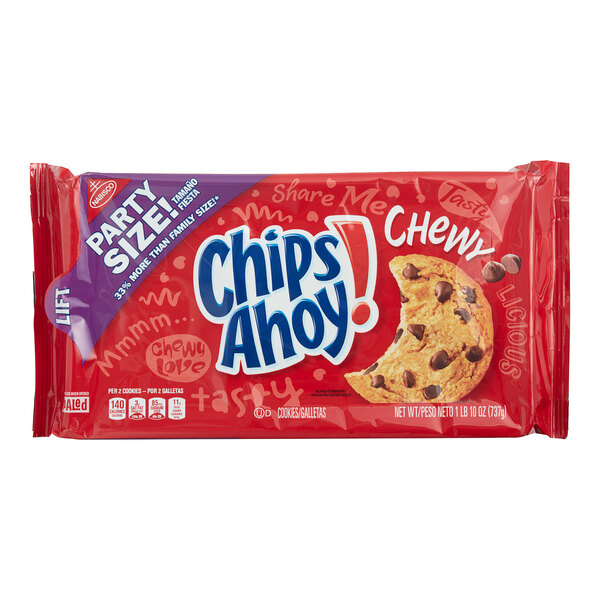 Nabisco Chips Ahoy! Chewy Chocolate Chip Cookie Party Pack 26 oz. 12/Case