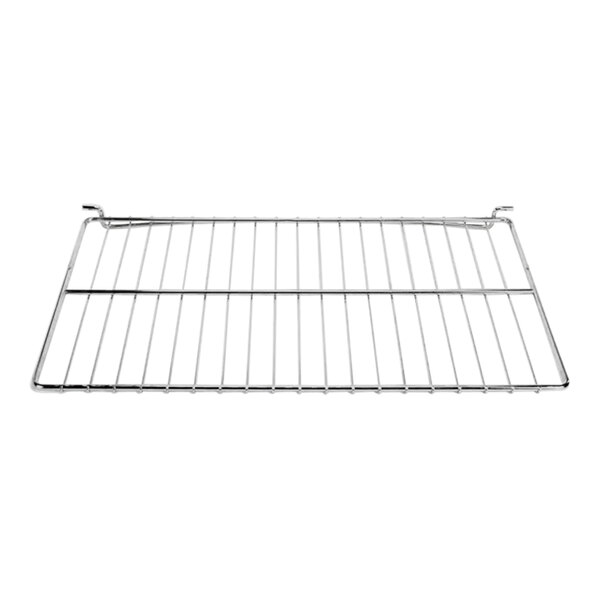 A chrome plated wire rack for an American Range convection oven.