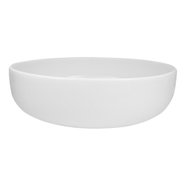 A close-up of a RAK Youngstown ivory china bistro bowl on a white background.