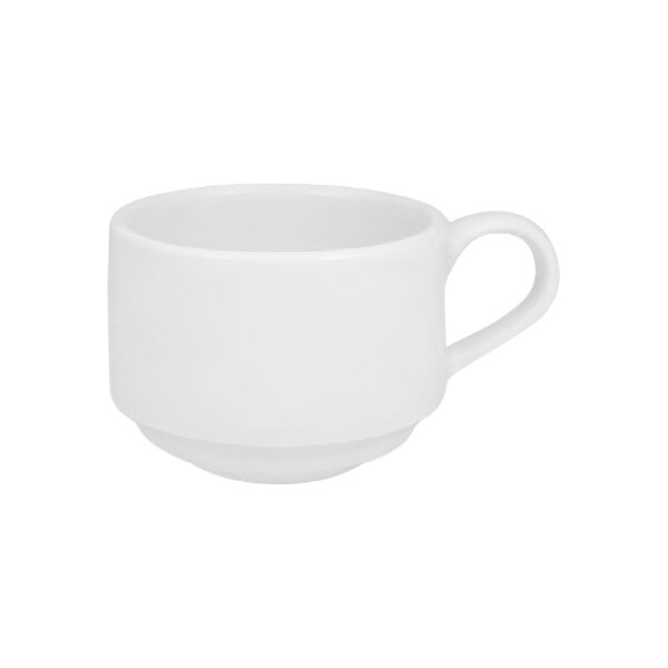 RAK Youngstown 8.1 oz. Ivory Stackable China Cup 12/Case