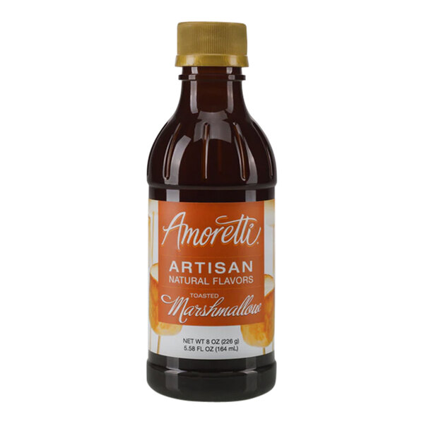 A bottle of Amoretti Toasted Marshmallow Artisan Natural Flavor Paste.