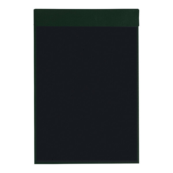 A black rectangular menu board with a green border.
