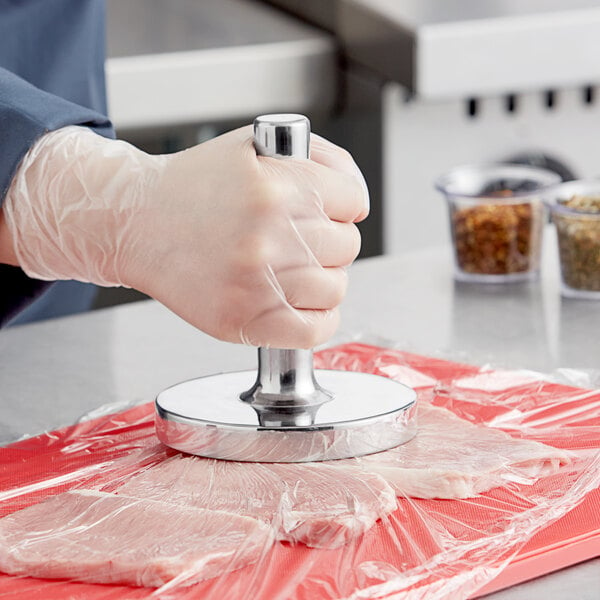 Choice 5 lb. Stainless Steel Meat Tenderizer