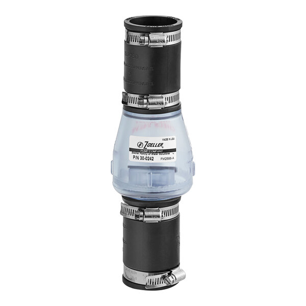 Zoeller 300242 Quiet Check 1 1/2" Clear PVC Valve