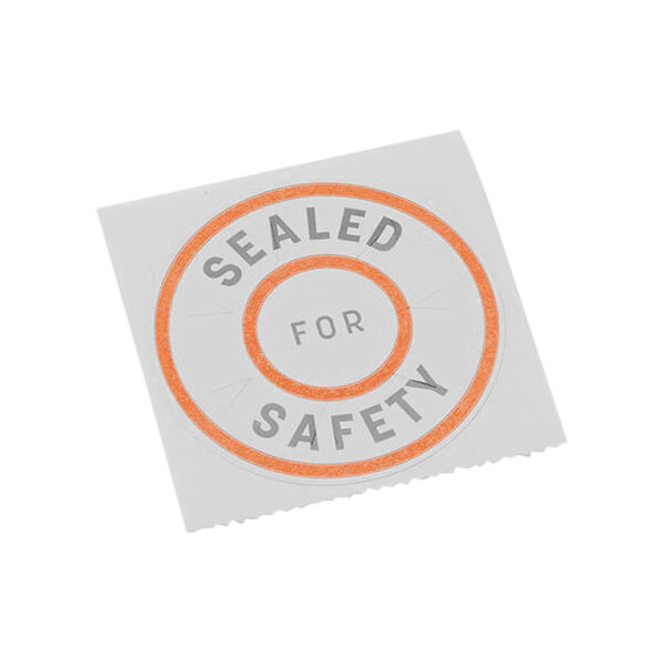 American Metalcraft 1" Round "Sealed for Safety" TamperEvident Label