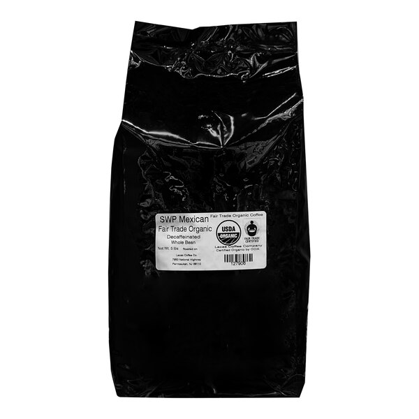 Lacas Coffee Fair Trade Organic Mexican Chiapas Swiss Water Process ... - Decaf Whole Bean Coffee Water Process Wine Flavor