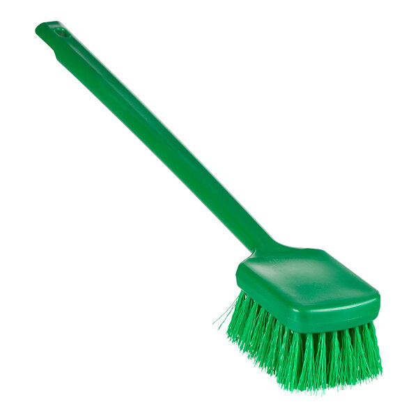 A green Remco ColorCore washing brush with a long handle.