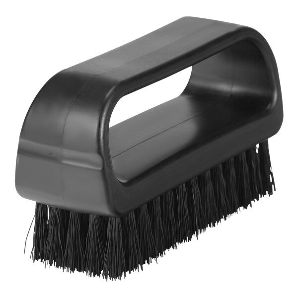 Remco ColorCore 643319 3 3/4" Black Nail Brush with Medium Bristles