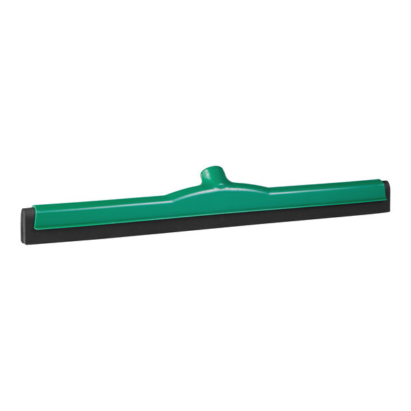 A Remco green and black squeegee with a green foam blade.
