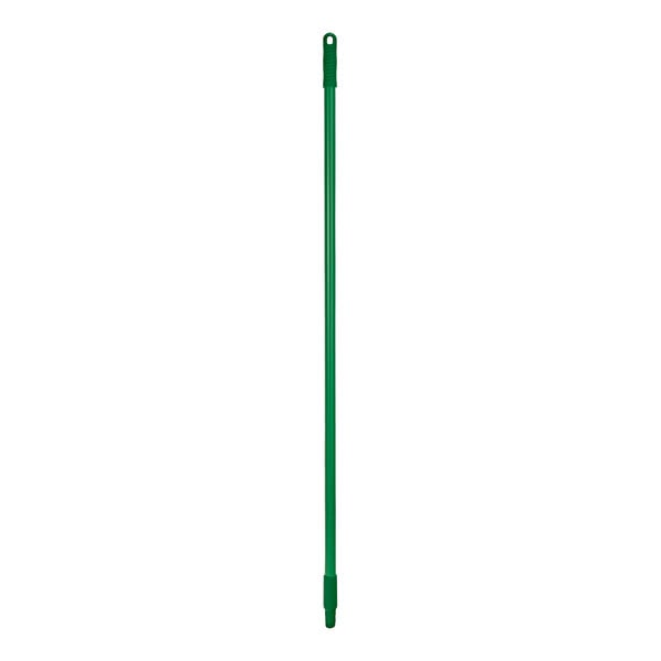 A green fiberglass handle for a Remco ColorCore floor squeegee.