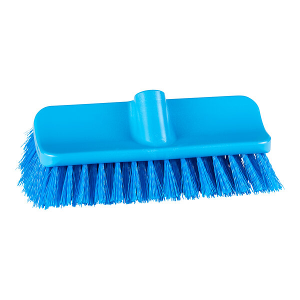 A Remco blue brush head with bristles.