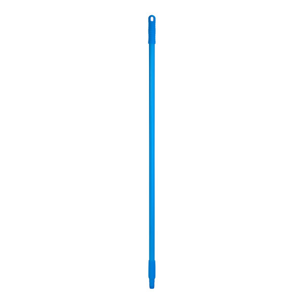 A blue plastic stick with a blue plastic handle.