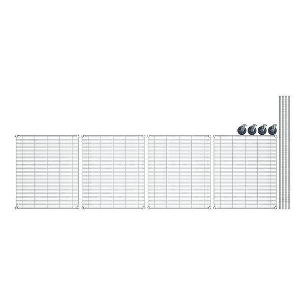 thumbnail image 2 of Commercial Chrome Wire Wall Shelf - 14" X 36", NSF Listed For Kitchen, Restaurant, Or Workshop Storage 2 of 12