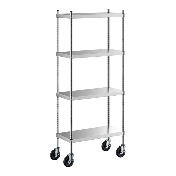 Regency Spec Line 14" x 30" x 70" NSF Solid Stainless Steel Mobile