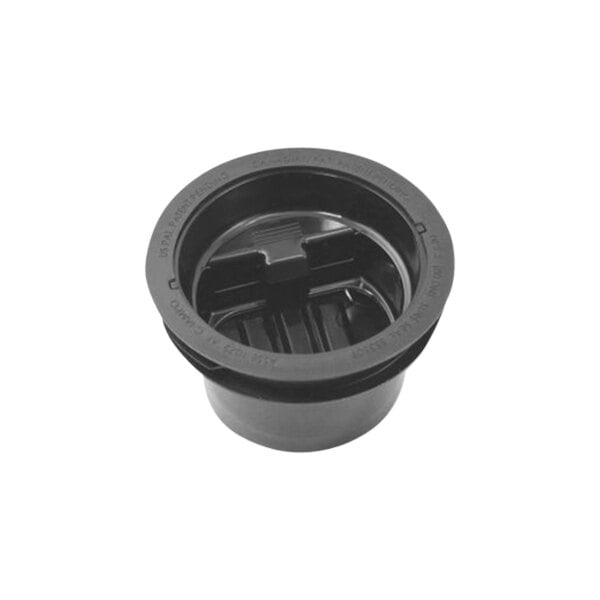 A black plastic RectorSeal SureSeal floor drain trap sealer with a black lid.
