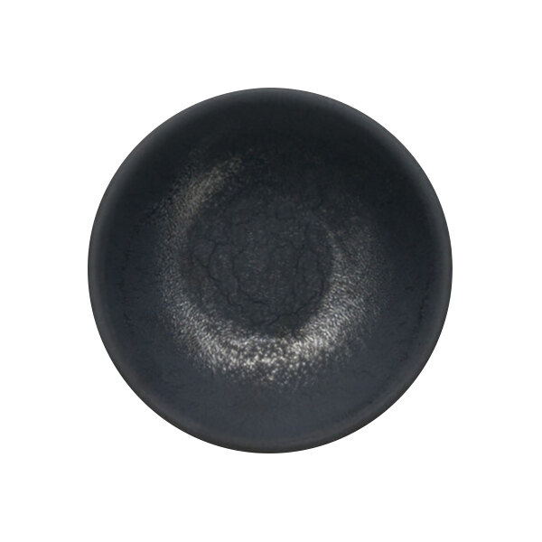 Reserve by Libbey Ignea 3 oz. Black Matte Porcelain Dip Dish - 36/Case
