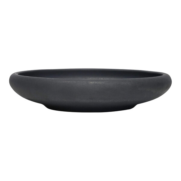 Reserve by Libbey Ignea 9.8 oz. Black Matte Porcelain Deep Bowl - 24/Case