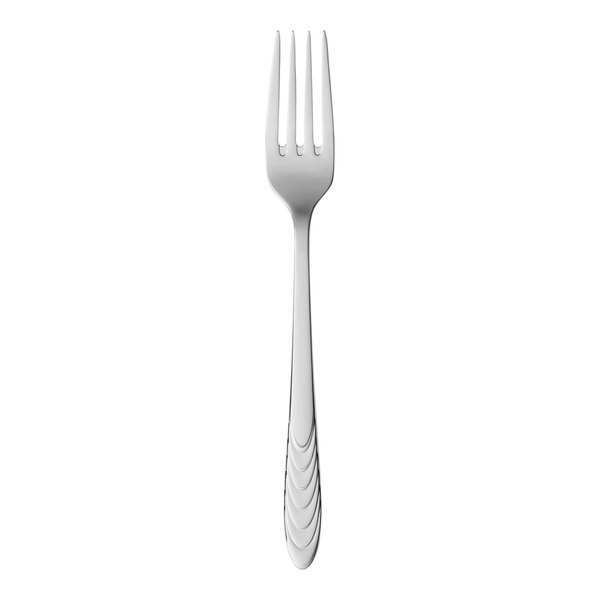 Reserve by Libbey Caparica 7 5/16" 18/10 Stainless Steel Extra Heavy Weight Salad / Dessert Fork - 12/Case