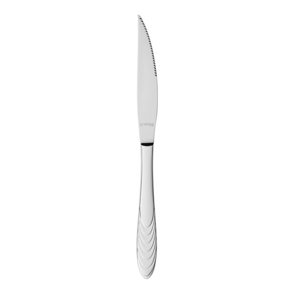 Reserve by Libbey Caparica 9 7/16" 18/10 Stainless Steel Extra Heavy Weight Steak Knife - 12/Case
