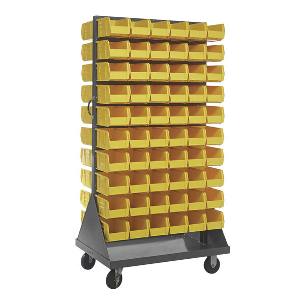 quantum-36-x-25-x-72-gray-steel-mobile-double-sided-louvered-rack