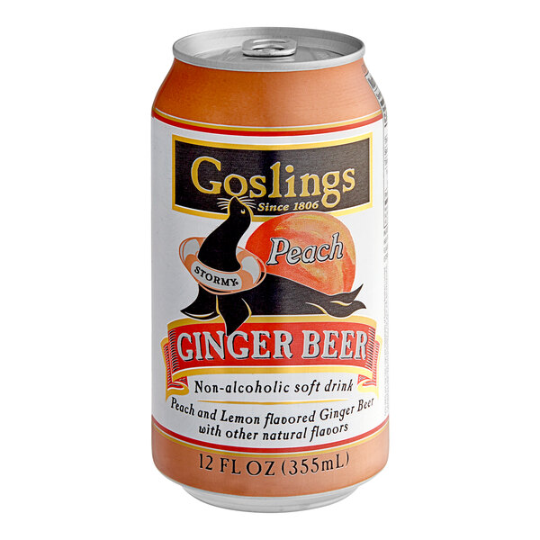 Goslings Peach Ginger Beer Cans 12 fl. oz. 6/Pack