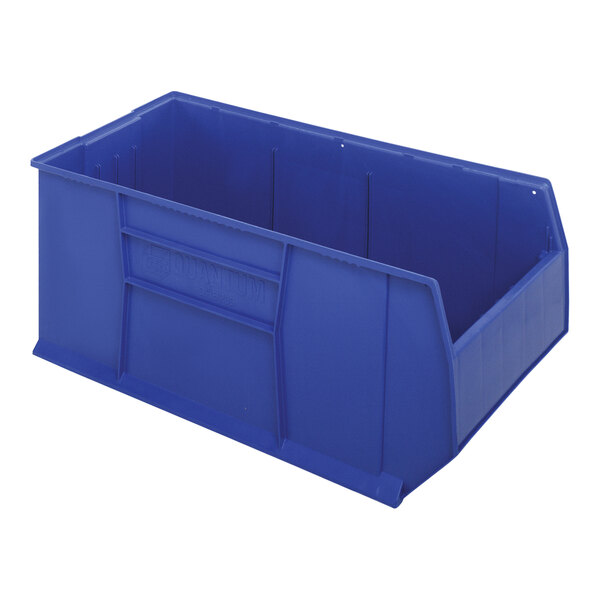 Quantum RackBin 41 7/8" x 19 7/8" x 17 1/2" Blue Pallet Rack Container