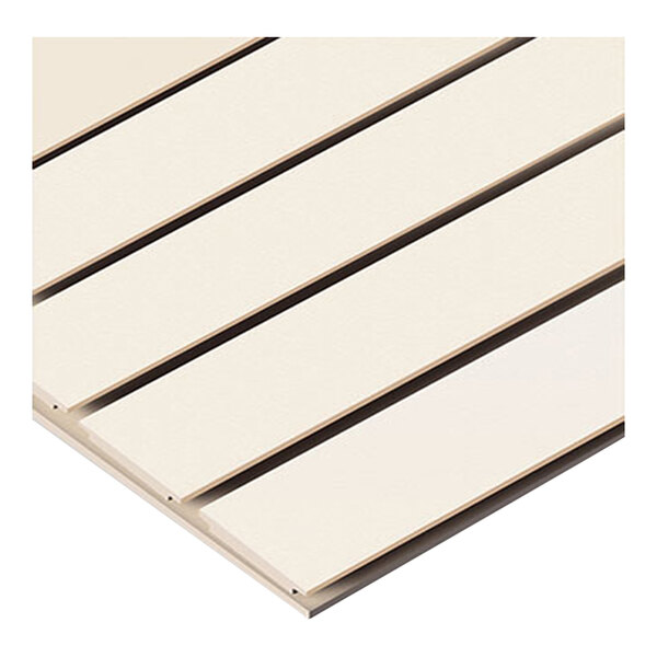 8' x 4' Almond Vertical Slatwall Panel