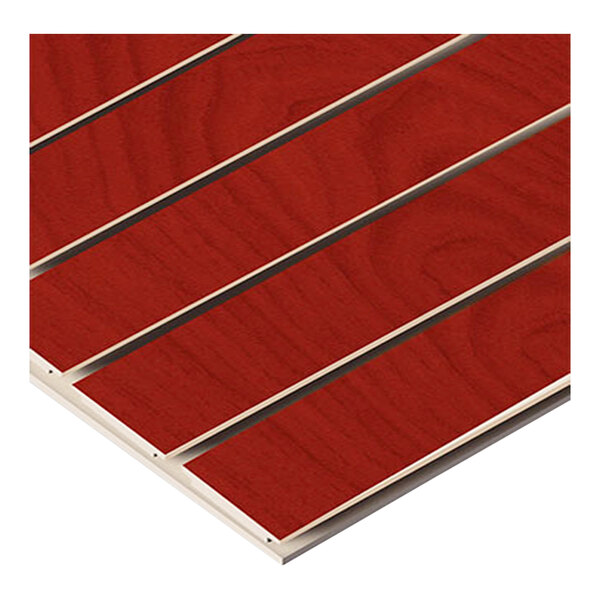 8' x 4' Cherry Vertical Slatwall Panel