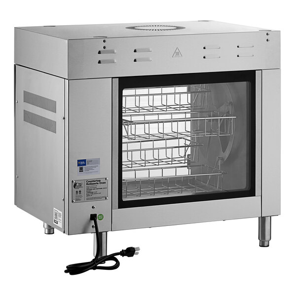 Electric Countertop Rotisserie Oven with 4 Baskets for 8 Chickens