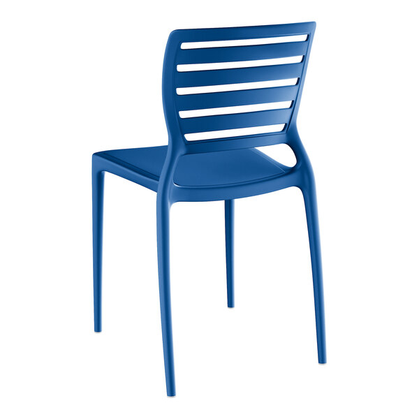 Lancaster Table & Seating Sol Blue Resin Side Chair