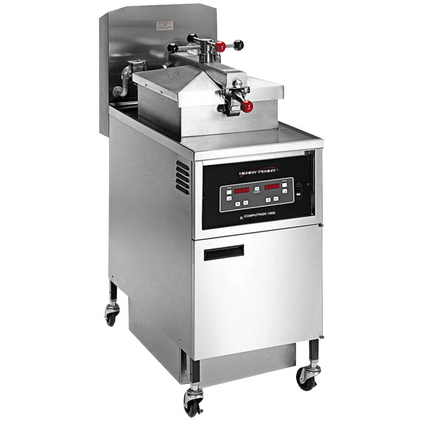 Henny Penny PFE-500.01 4-Head Electric Pressure Fryer with Computron 1000 Controls - 208V, 1 Phase
