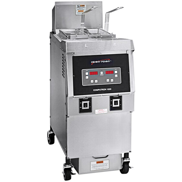 Henny Penny OFE-321.11 65 lb. 1-Well Electric Open Fryer with Computron 1000 Controls - 208V, 3 Phase