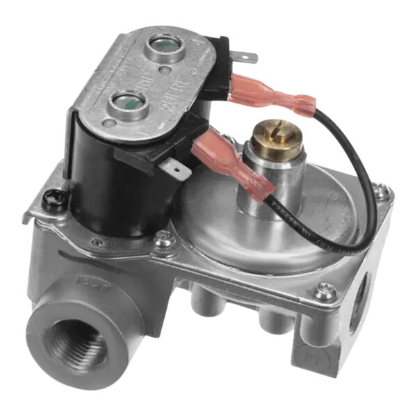 A Garland dual coil gas valve with regulator and wires.