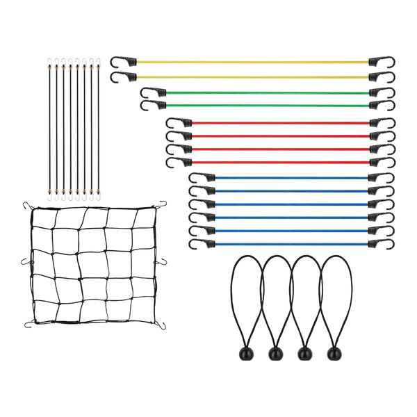 Xpose Safety 28Piece Assorted HeavyDuty Elastic Outdoor Bungee Cord