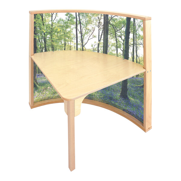 Whitney Brothers Nature View WB2611 41" x 28" x 36 1/4" Wood Pod with Curve-In Serenity Backdrop