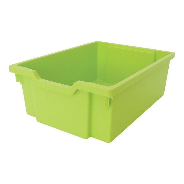 Whitney Brothers 12 1/4" x 17" x 6" Deep Lime Green Plastic Tray for CH0284