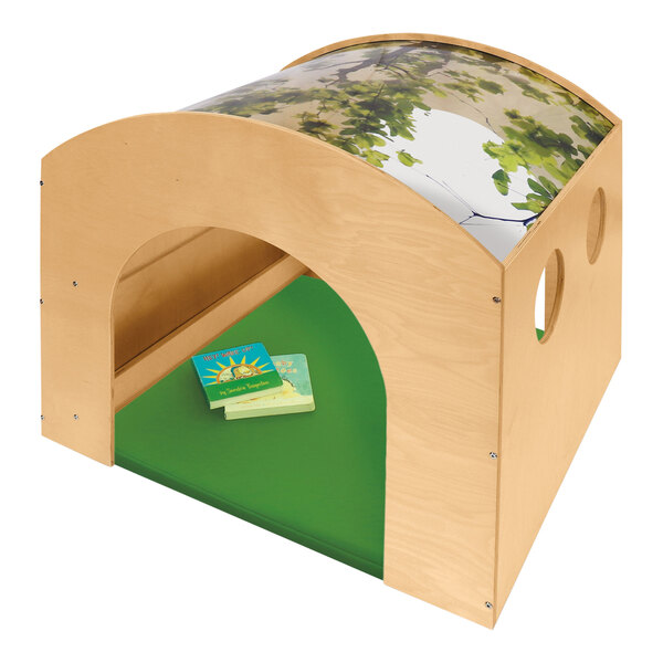 Whitney Brothers Nature View 39 1/2" x 39" x 38" Wood Reading Haven with Floor Mat