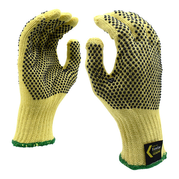 Cordova 7 Gauge Kevlar® Gloves with Two-Sided PVC Dotted Coating - Extra Large - 12/Pack